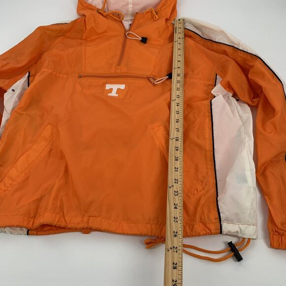 Vintage Univ Tennessee Volunteers Football Windbreaker Jacket Adult L Orange - Picture 7 of 7